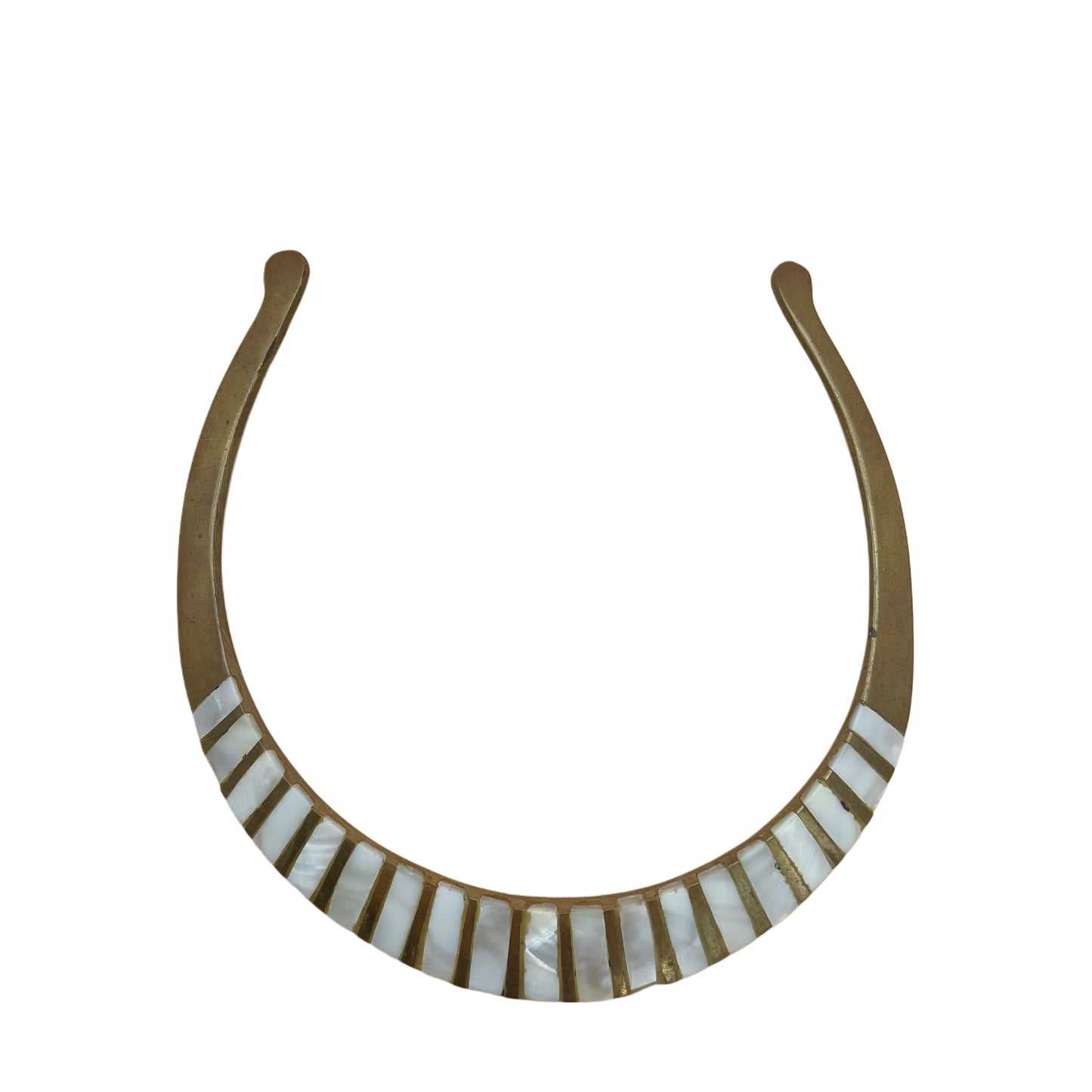 Vintage Mother-of-Pearl Cuff Necklace