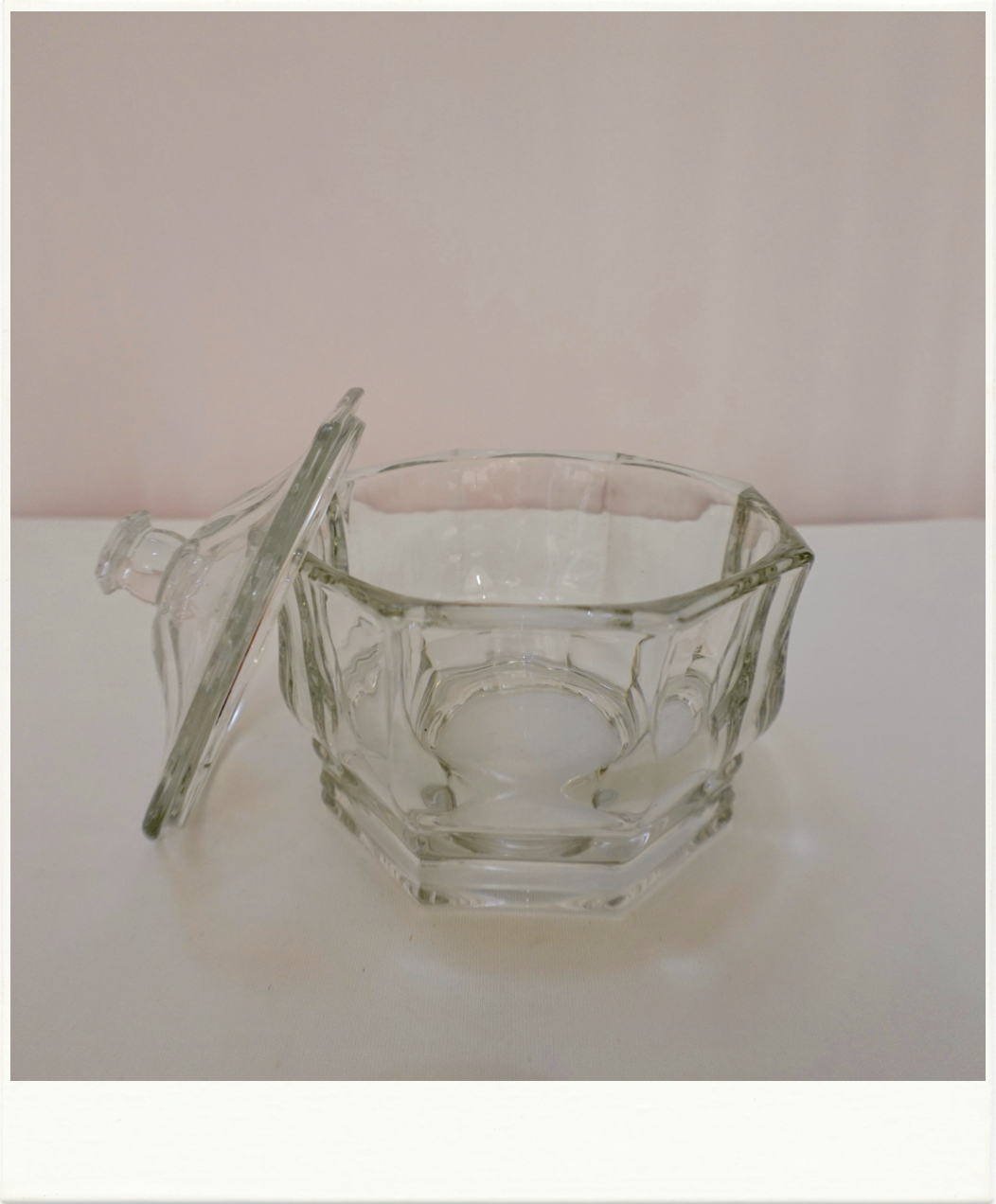 Glass Octagon Candy Dish