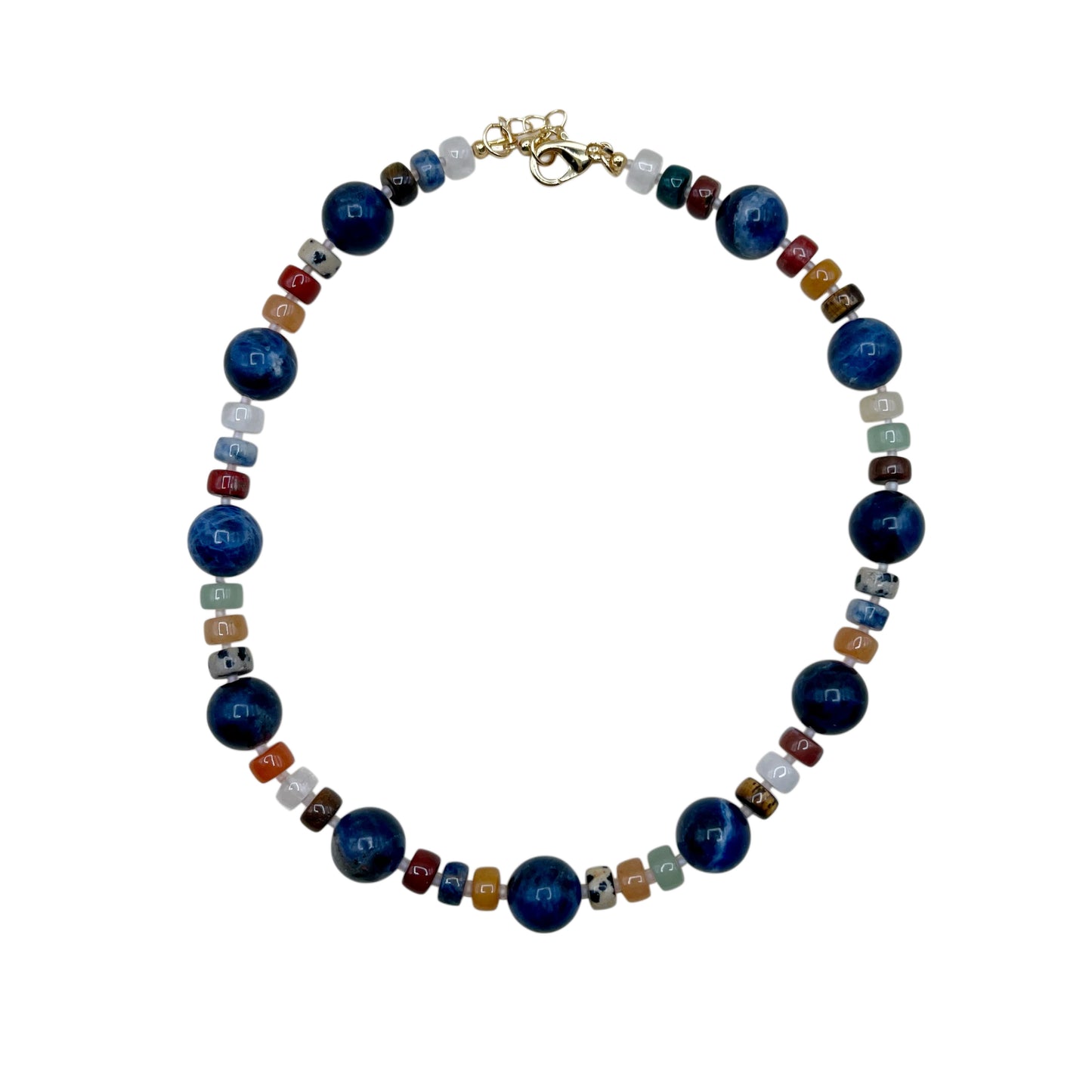 Blueberry Beaded Necklace