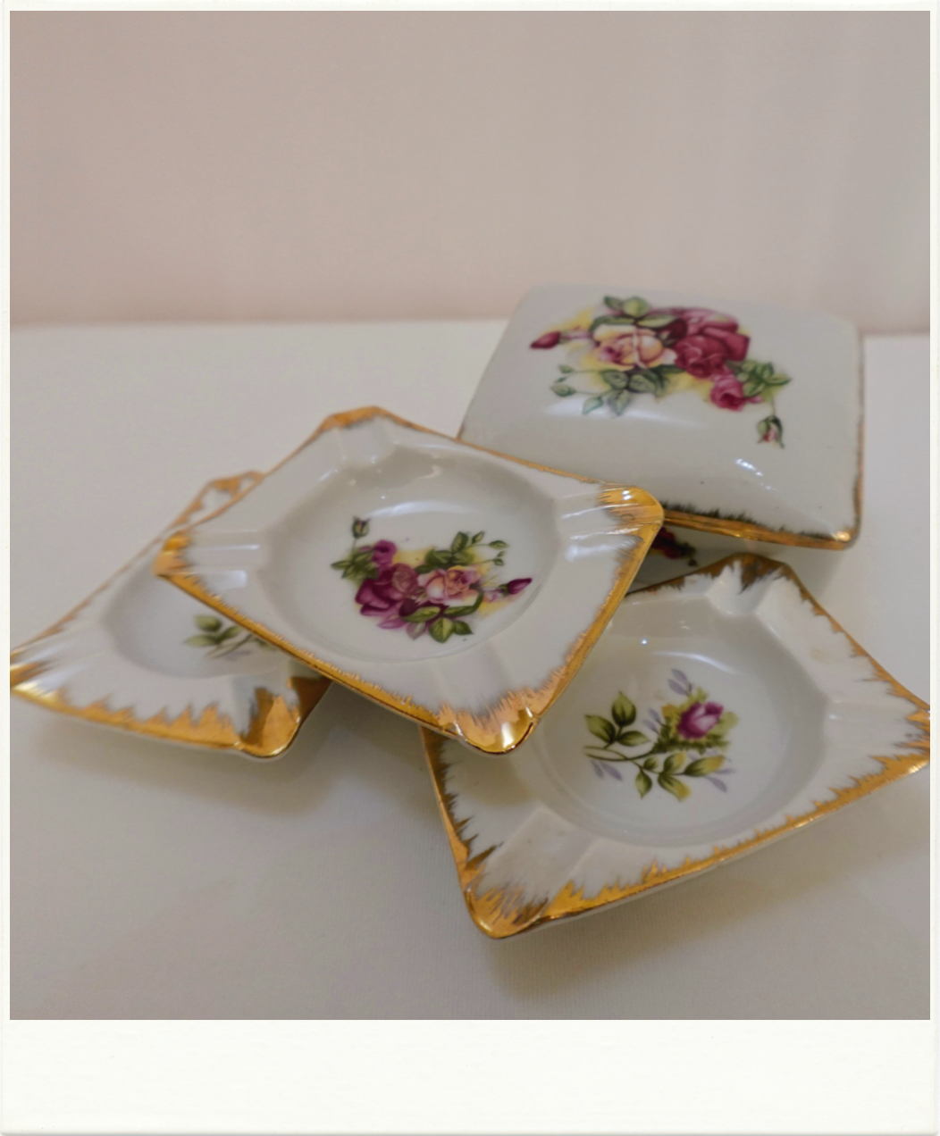 Rose Design Trinket Set