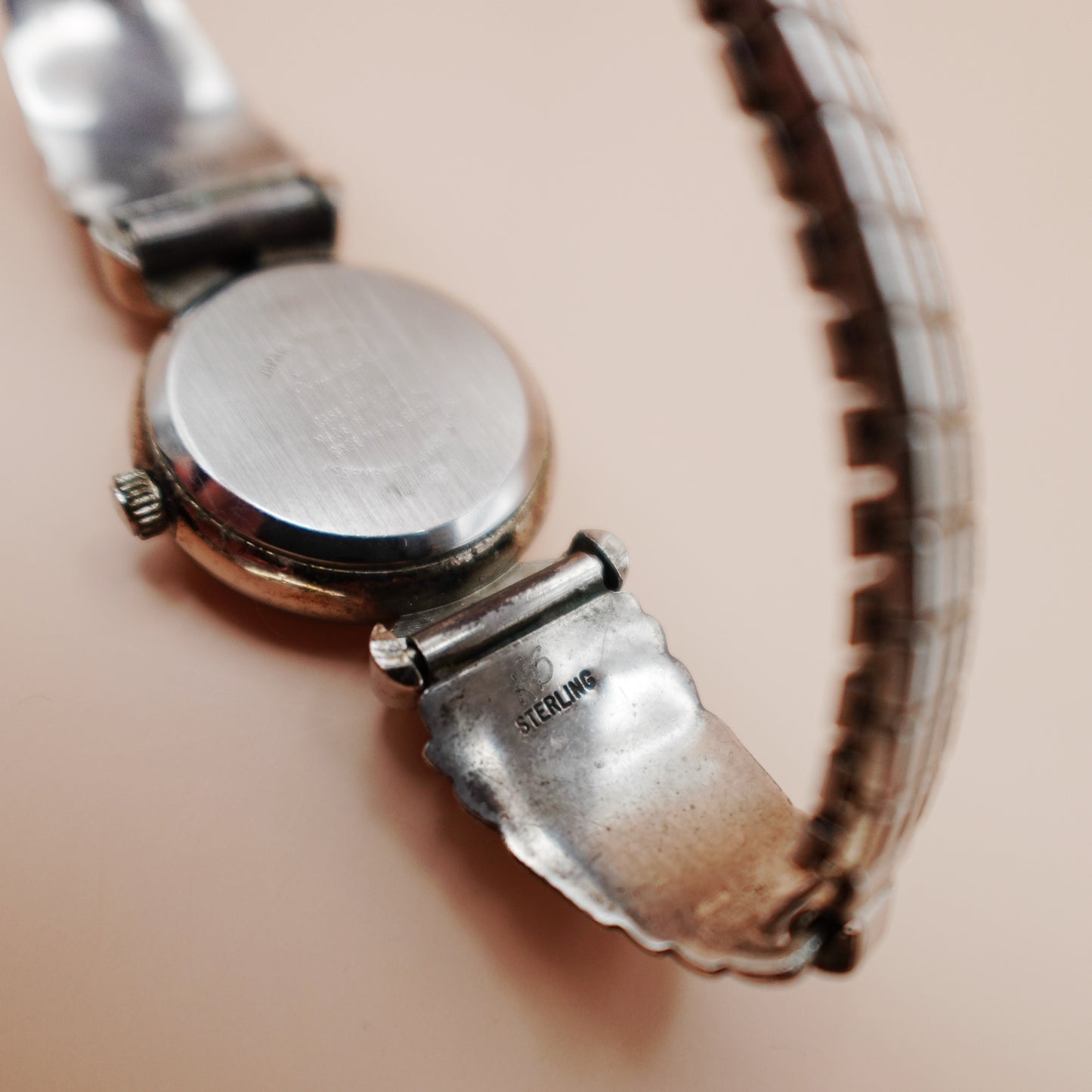 Vintage Diamond Quartz Black Onyx Watch