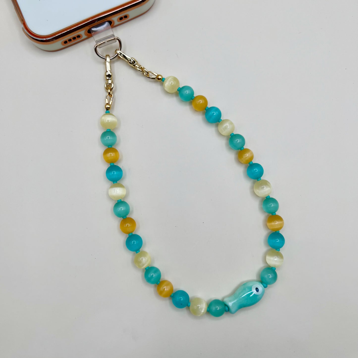 Solid Fish Wristlet