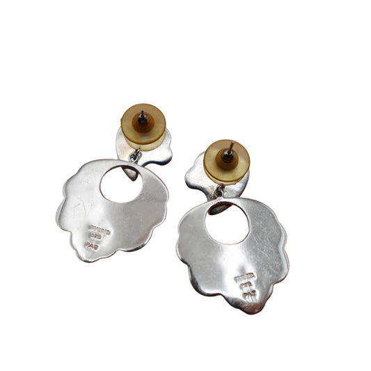 Vintage Sterling Silver Door Knocker Earrings