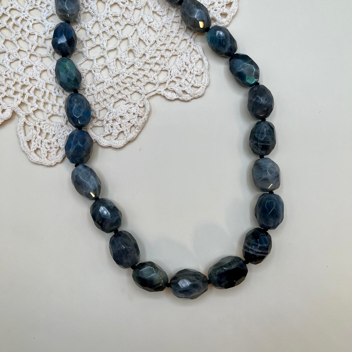 Hand Knotted Labradorite Necklace