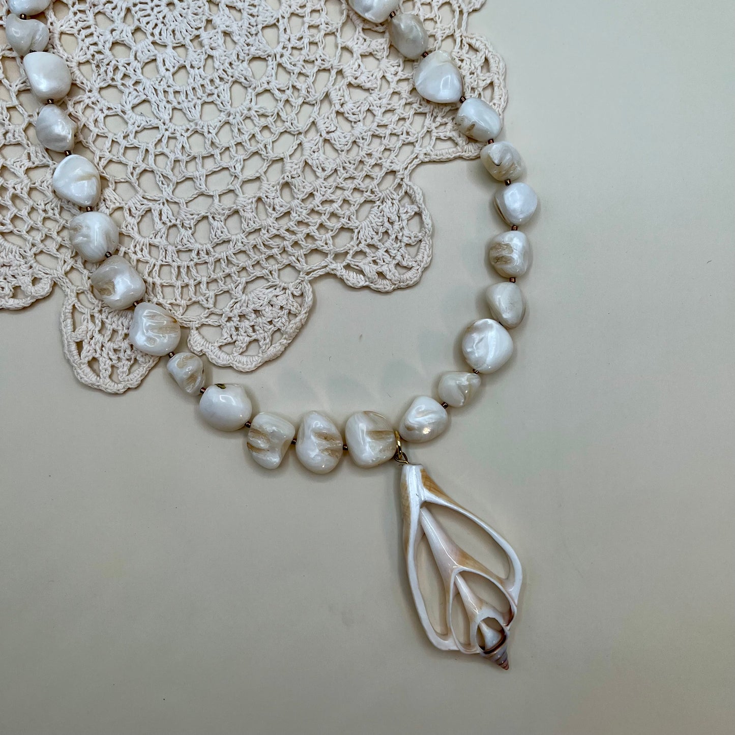 MOP Nugget Shell Necklace