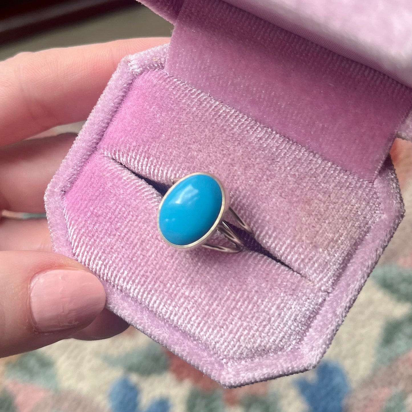 Vintage Sterling Silver Turquoise Ring