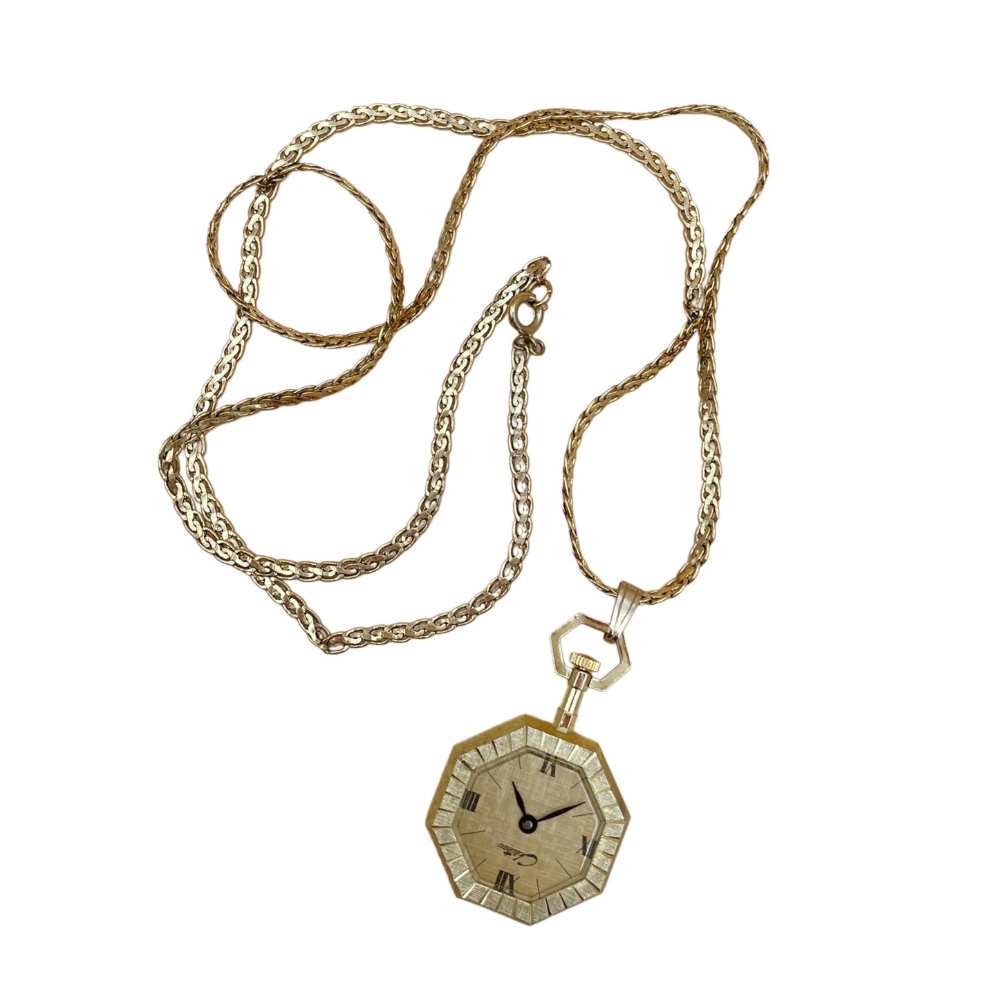 Vintage Château Watch Necklace
