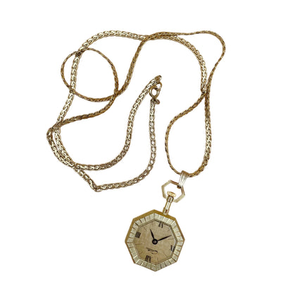 Vintage Château Watch Necklace