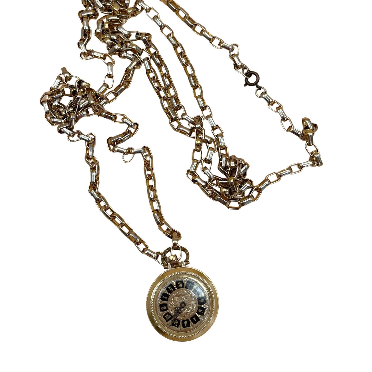 Vintage Amsley Round Watch Necklace