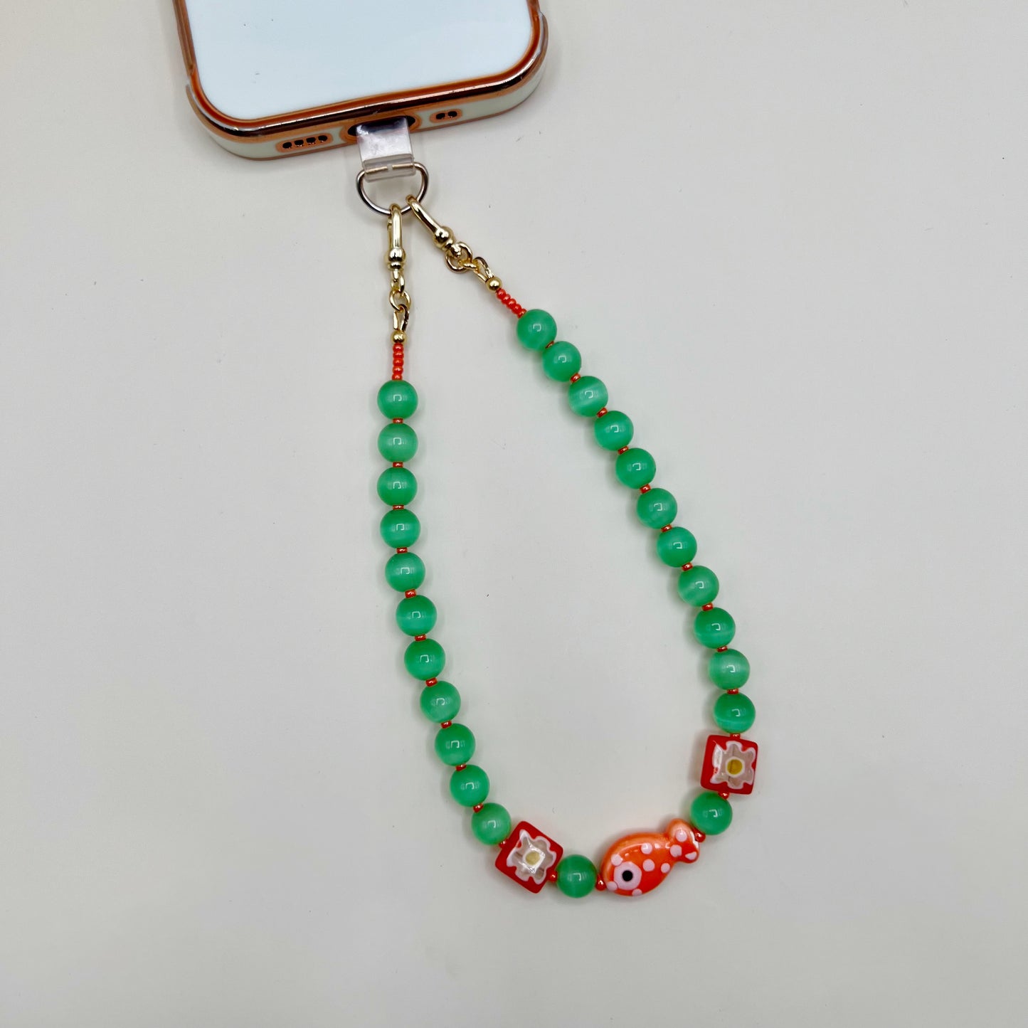 Painted Fish Wristlet