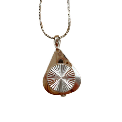 Vintage Caravelle Silver Watch Necklace