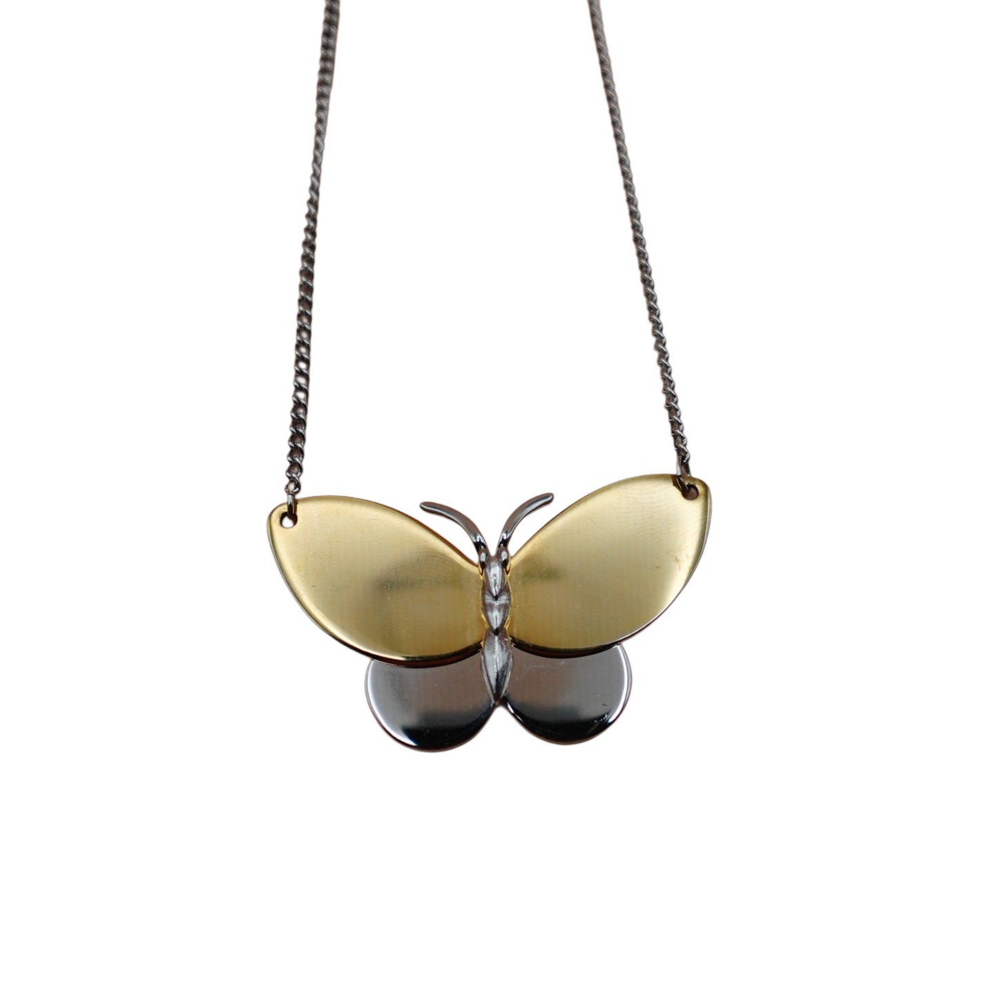 Vintage Avon Two-Tone Butterfly Pendant Choker