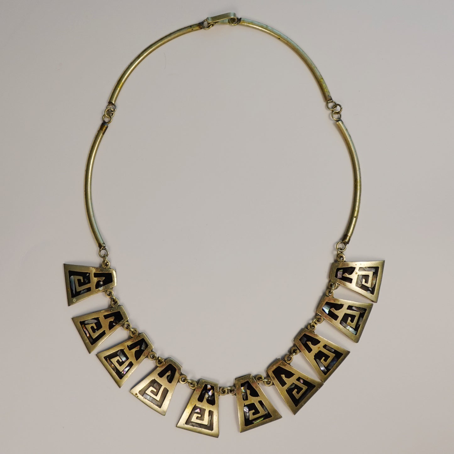 Vintage Mexico Alpaca Silver Necklace