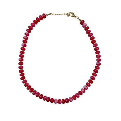 Strawberry Beaded Necklace