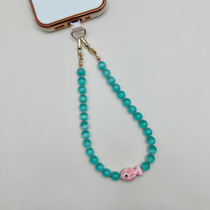 Painted Fish Wristlet