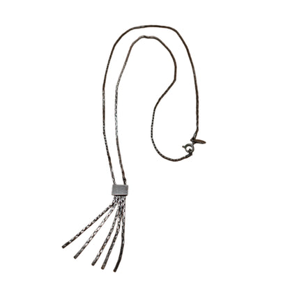 Vintage Avon Silver Fringe Drop Necklace