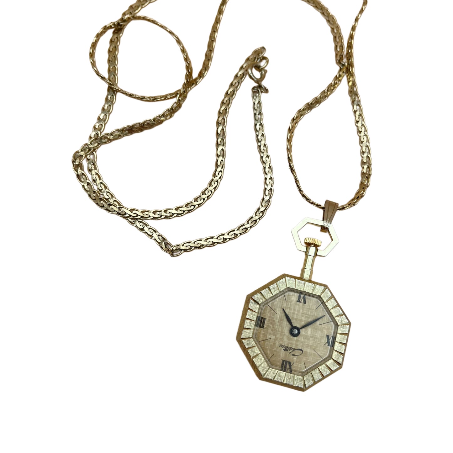 Vintage Château Watch Necklace