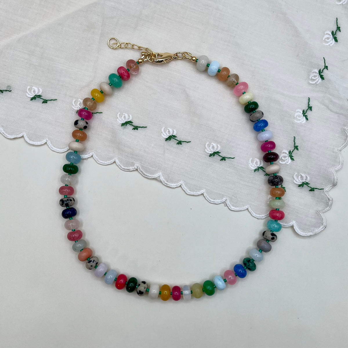 Rainbow Beaded Necklace