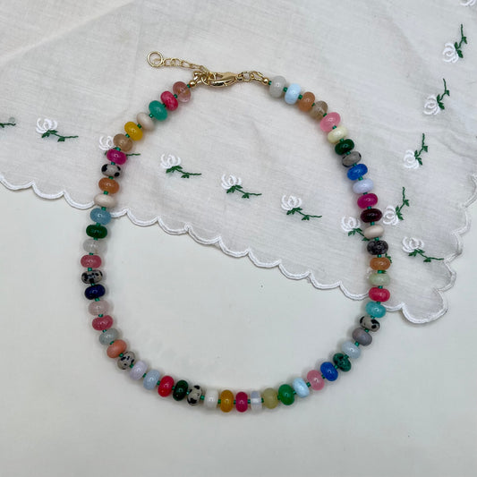 Rainbow Beaded Necklace