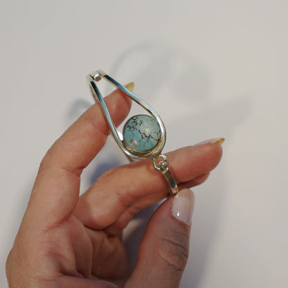 Vintage Sterling Silver Turquoise Cuff Bracelet