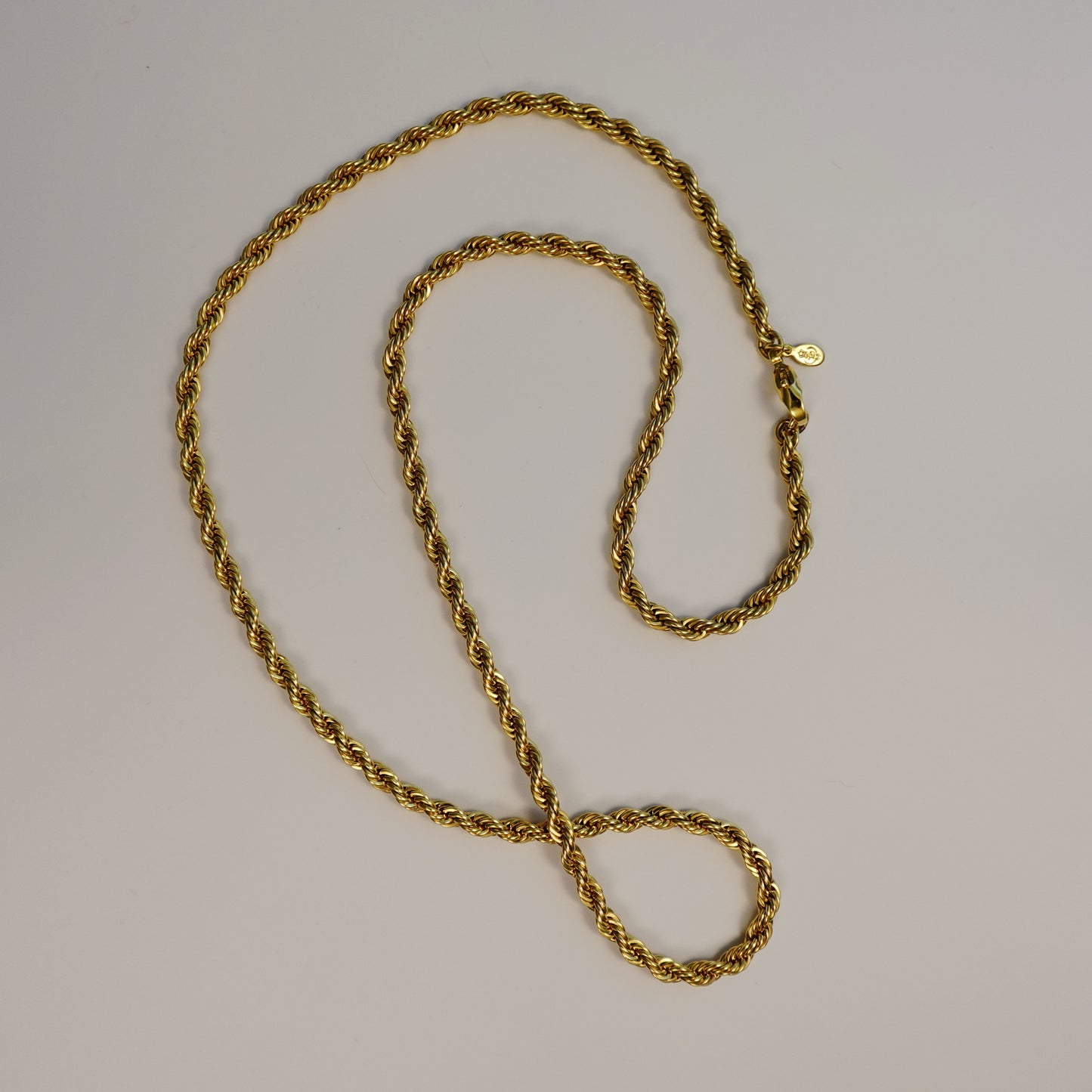 Vintage Premier Design Gold tone Rope Chain Necklace