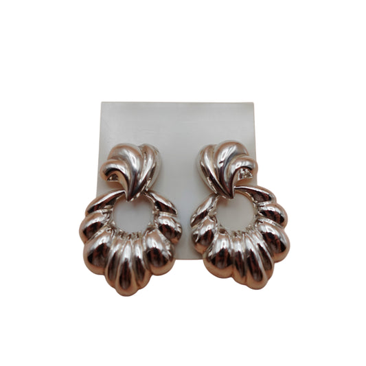 Vintage Sterling Silver Door Knocker Earrings