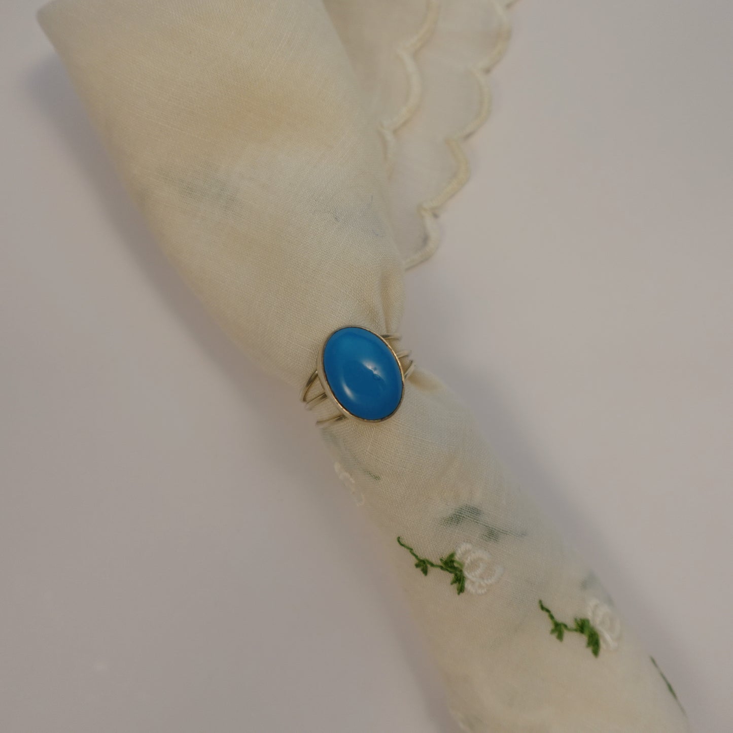 Vintage Sterling Silver Turquoise Ring
