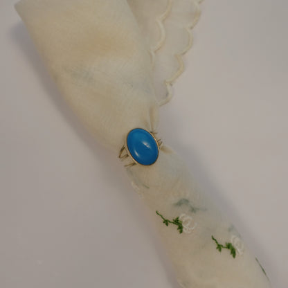 Vintage Sterling Silver Turquoise Ring