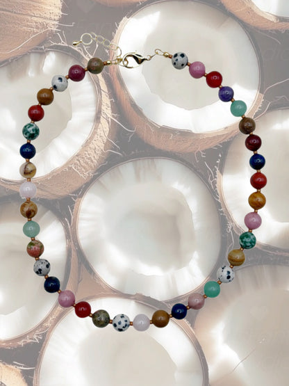 Coconut Mix Beaded Necklace