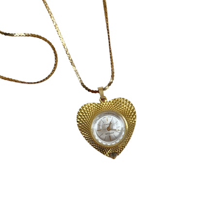 Vintage Byn De Luxe Automatic Watch Necklace
