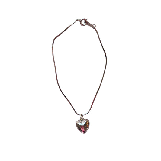 Vintage Delicate Puffy Heart Bracelet