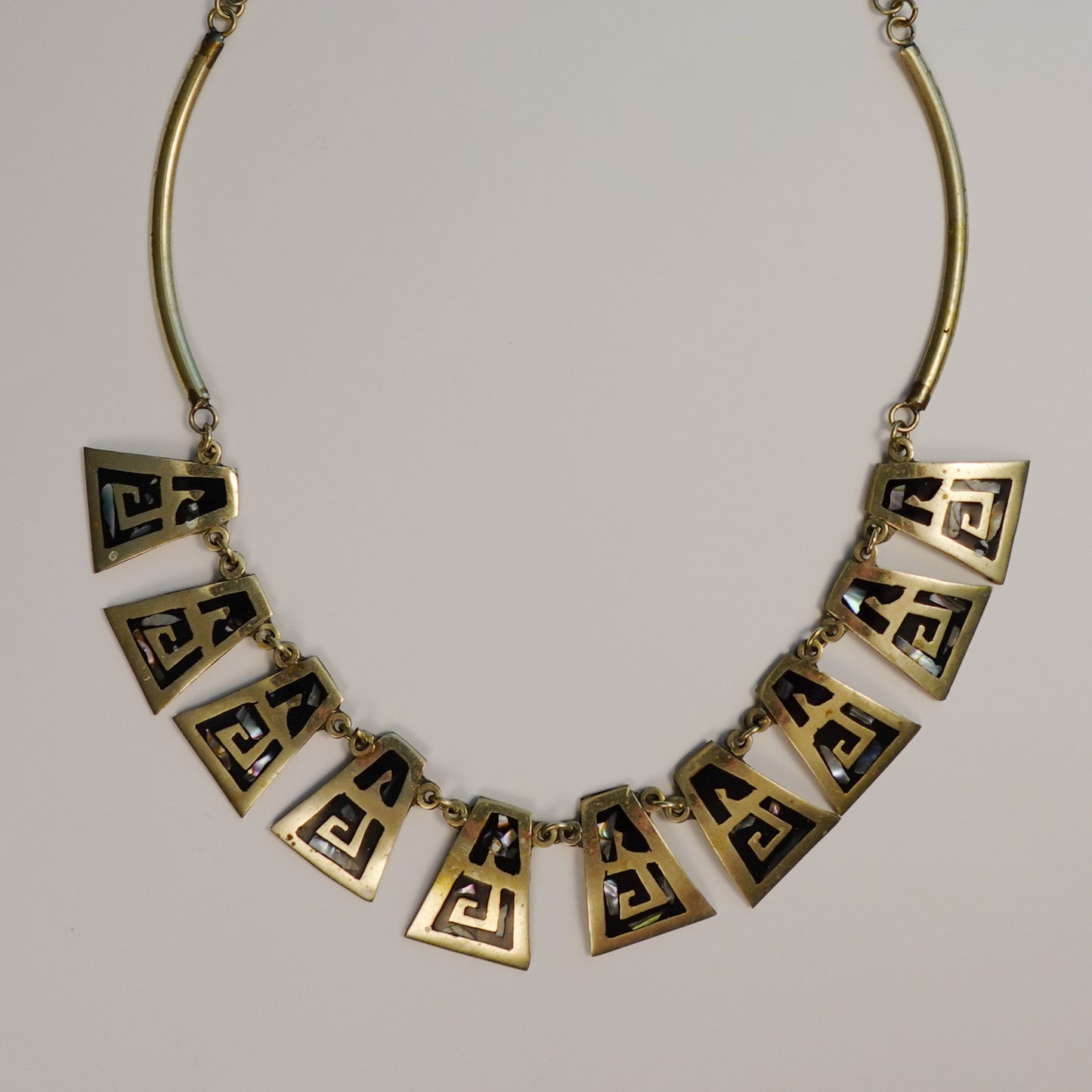 Vintage Mexico Alpaca Silver Necklace