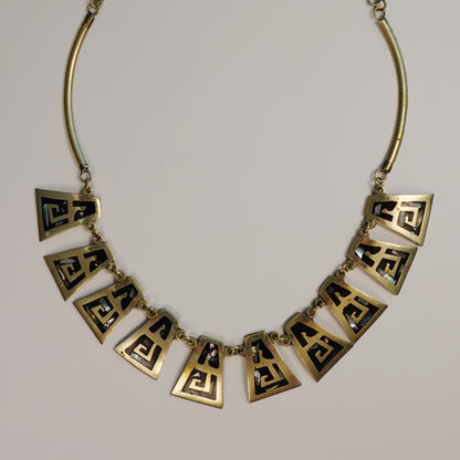 Vintage Mexico Alpaca Silver Necklace