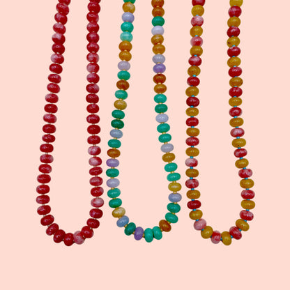 Strawberry Beaded Necklace