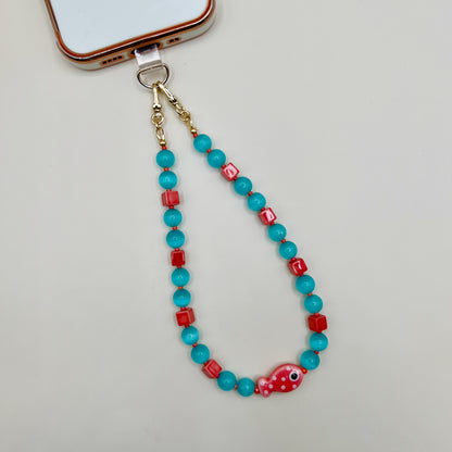 Painted Fish Wristlet