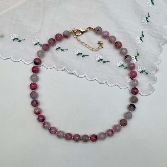 Rosewater Beaded Necklace