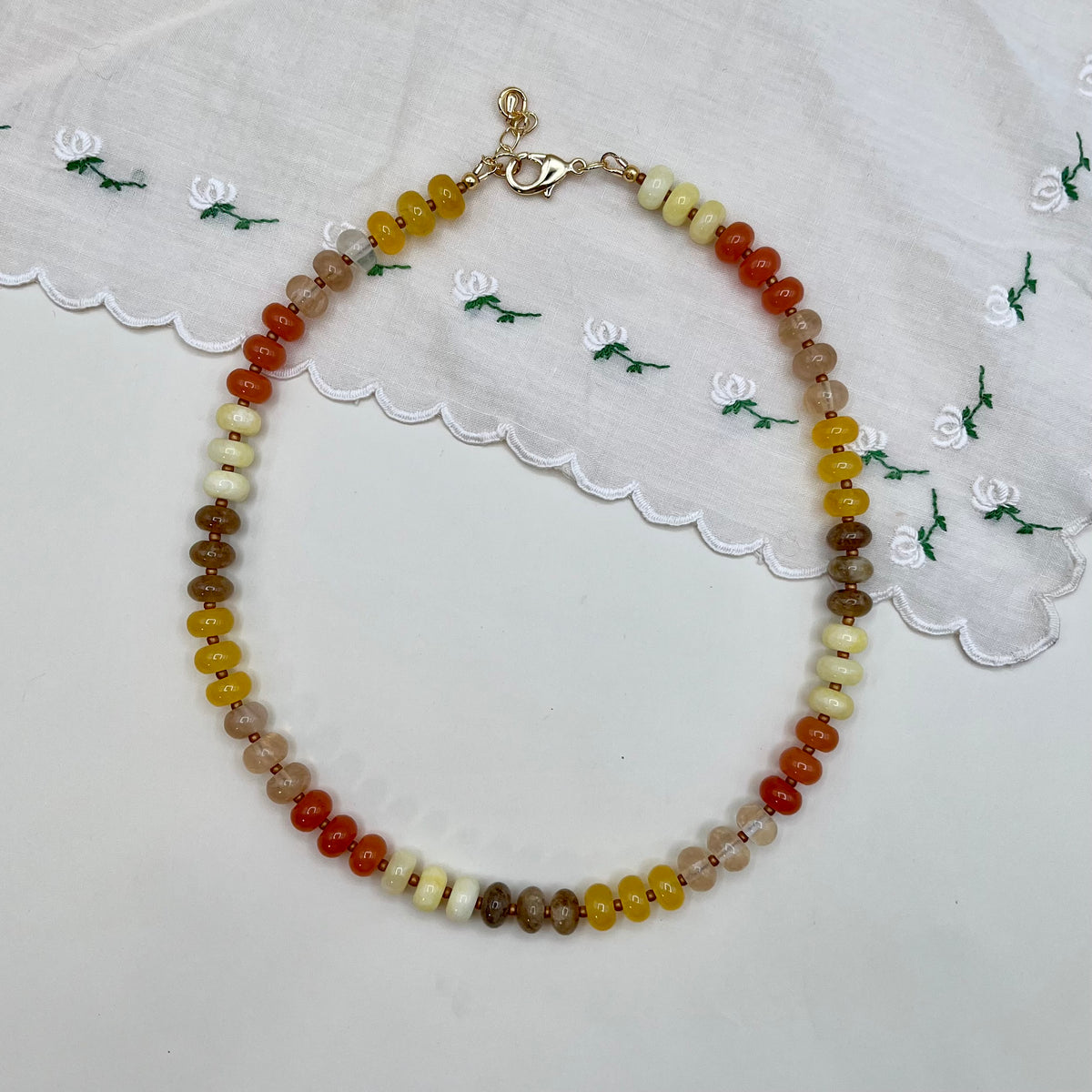 Spiced Honey Beaded Necklace