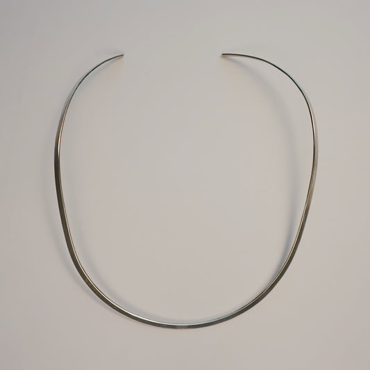 Vintage Sterling Silver Cuff Necklace