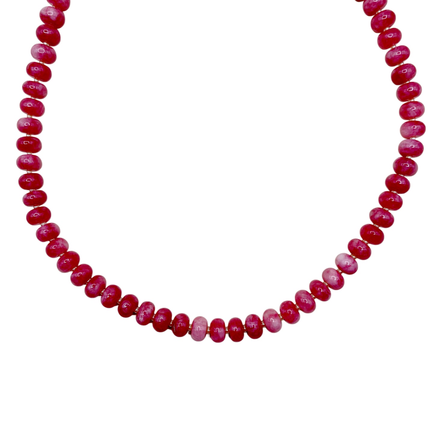Strawberry Beaded Necklace