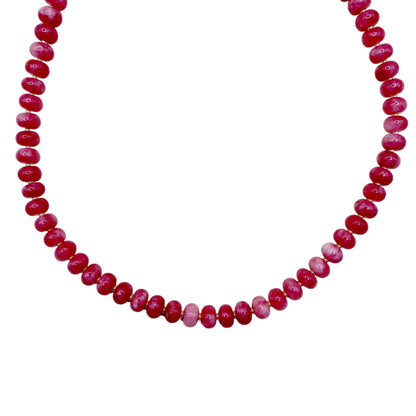 Strawberry Beaded Necklace