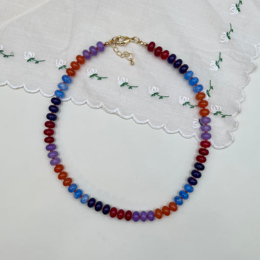 Orchid Beaded Necklace