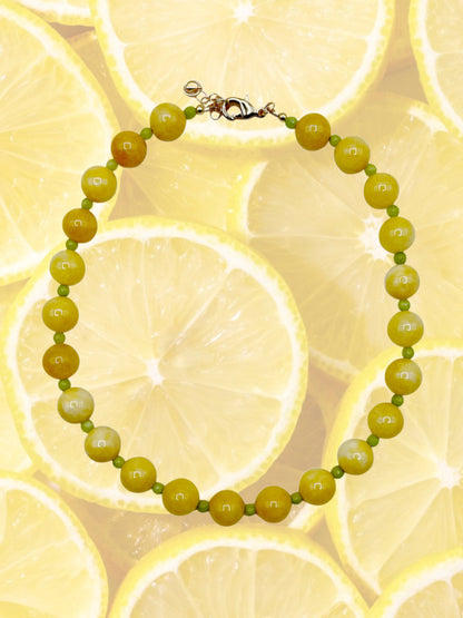 Lemon Beaded Necklace