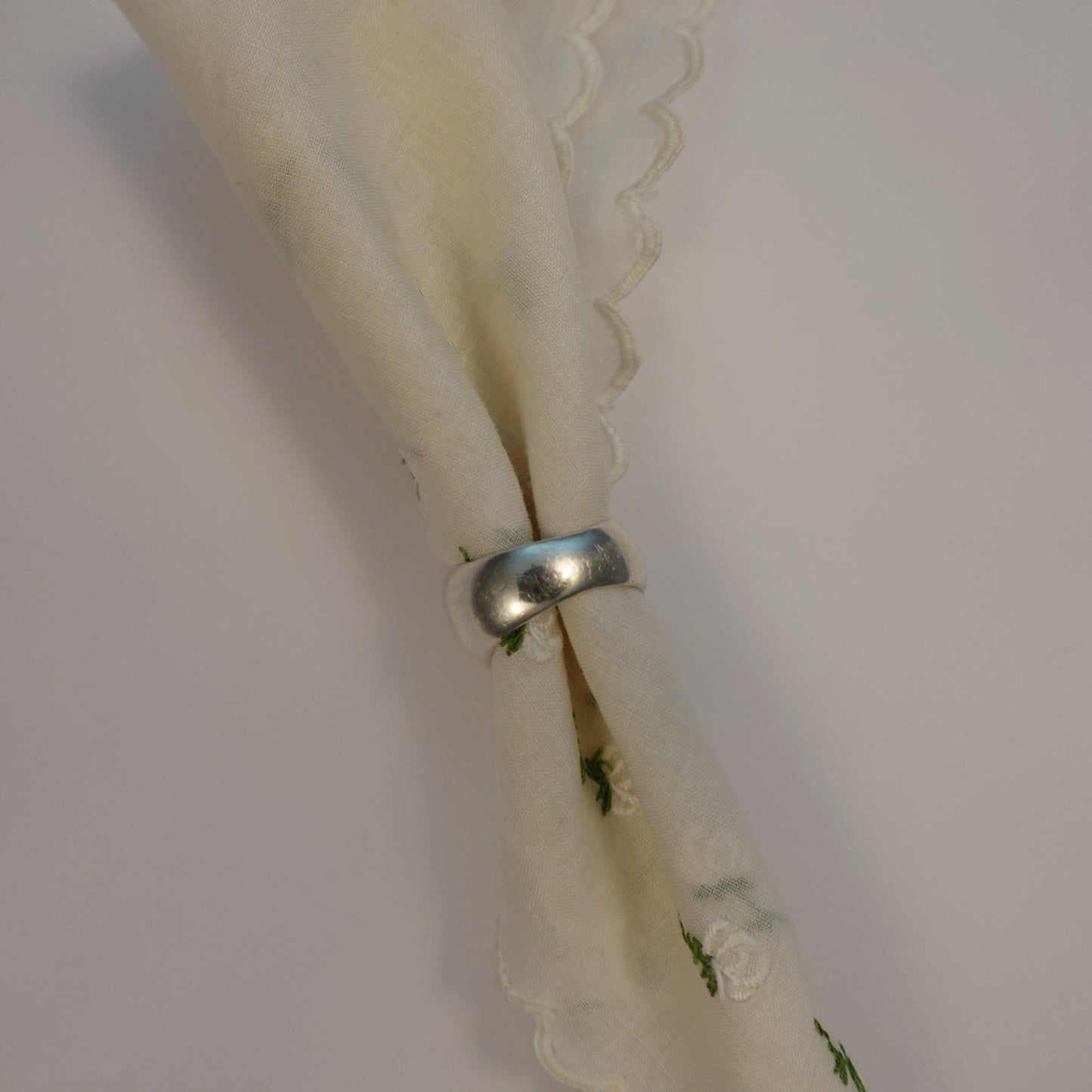 Vintage Sterling Silver Rope Style Ring