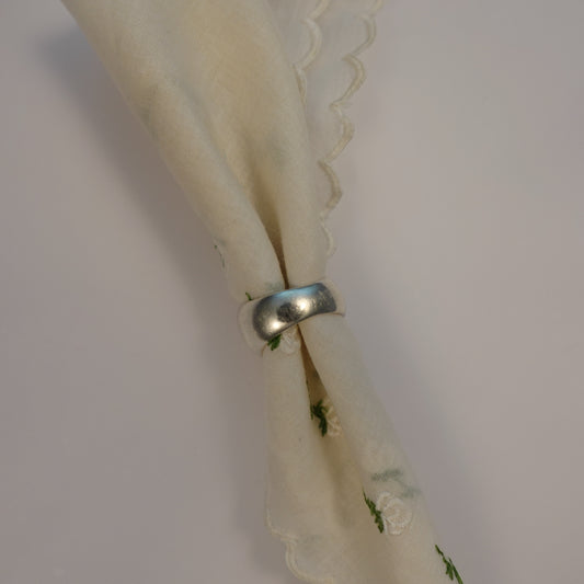 Vintage Sterling Silver Rope Style Ring