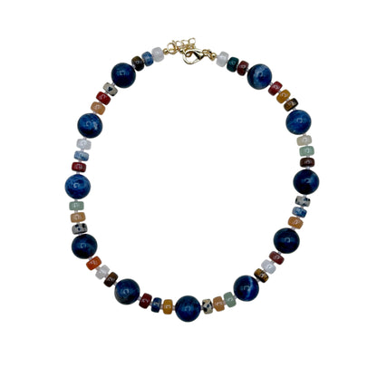 Blueberry Beaded Necklace
