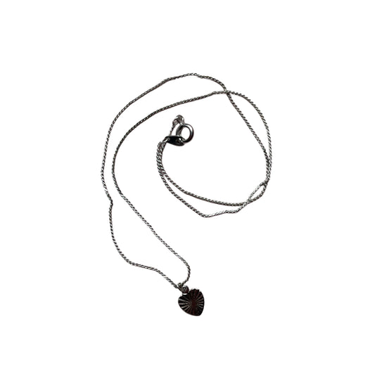 Vintage Silver Mini Heart Necklace