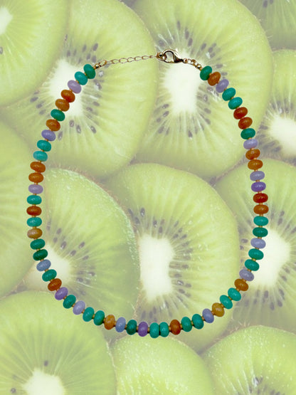 Kiwi Beaded Necklace