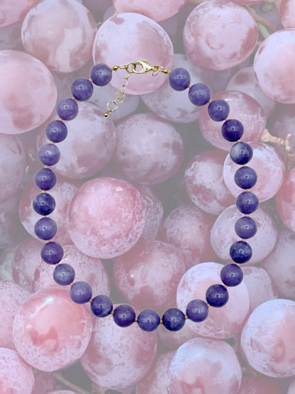 Grape Beaded Necklace