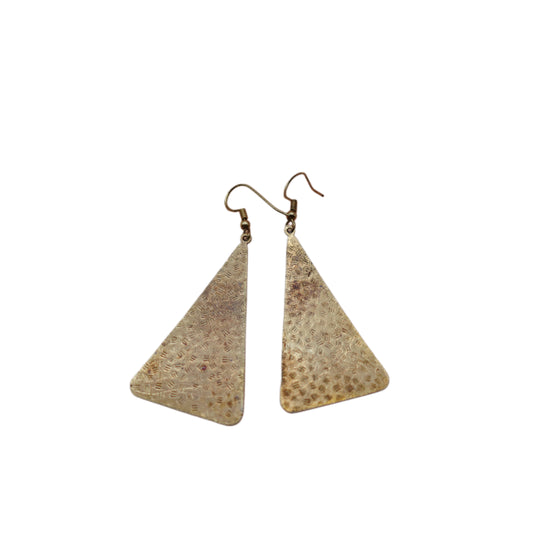 Vintage Cloisonné Red Floral Earrings