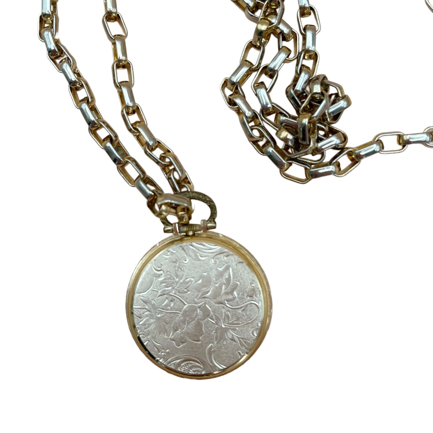 Vintage Amsley Round Watch Necklace